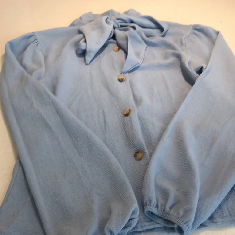 Patel blue long sleeve blouse - Picture 2 of 3
